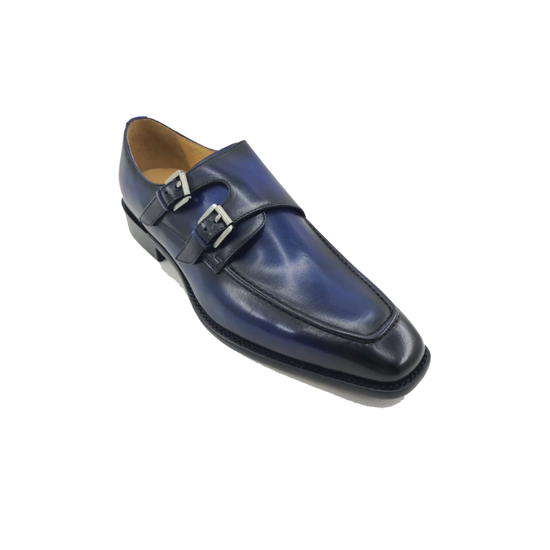 Carrucci  Double Monk Straps Leather Shoe KS509-05