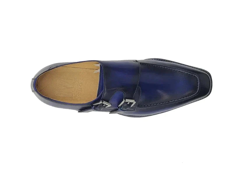 Carrucci  Double Monk Straps Leather Shoe KS509-05