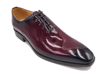 Carrucci Burgundy Patent Leather Lace-Up Fashion Design Style No: KS503-101P