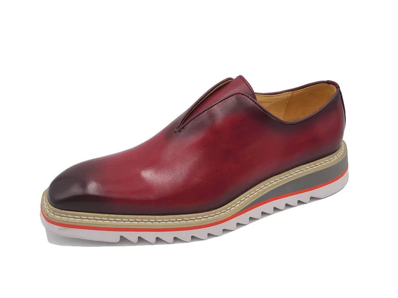 Carrucci Burgundy Slip-On Men&