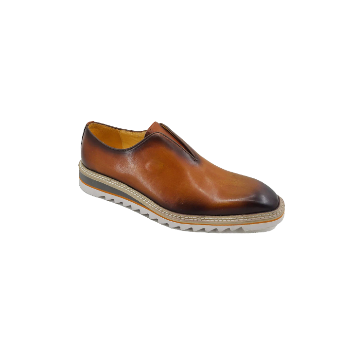 Carrucci Cognac Slip-On Men&