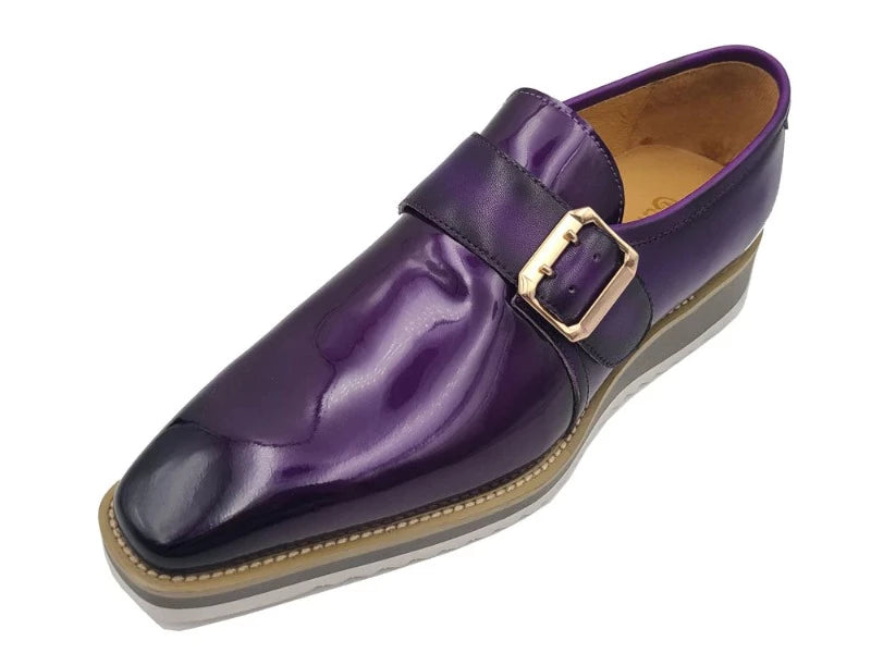 Carrucci Purple Slip-on Men&