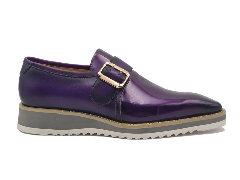 Carrucci Purple Slip-on Men&