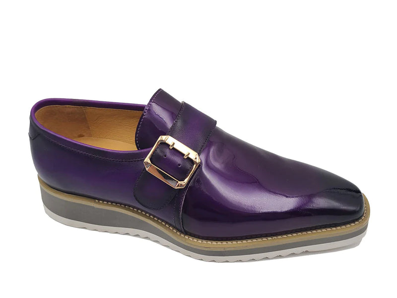 Carrucci Purple Slip-on Men&