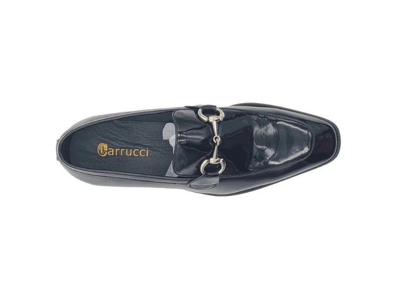 Carrucci Black Patent Leather Men&