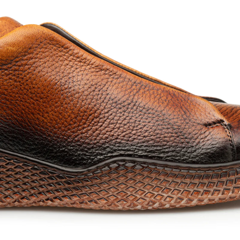 Cognac Mezlan Calico Deer Slip-On Sneakers Men&