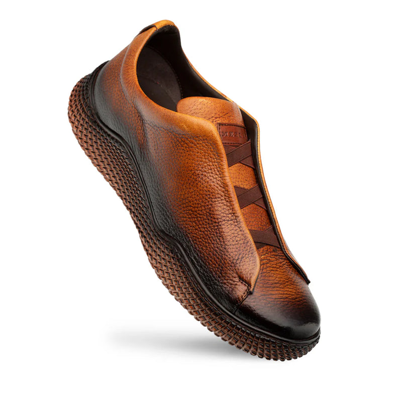 Cognac Mezlan Calico Deer Slip-On Sneakers Men&