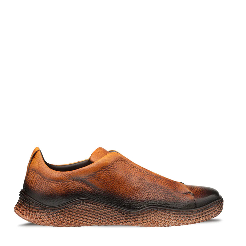 Cognac Mezlan Calico Deer Slip-On Sneakers Men&