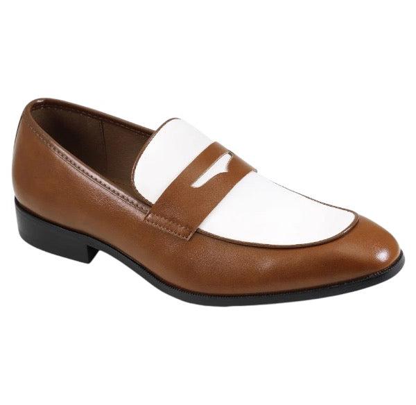 Cognac/White Two-Tone Men&