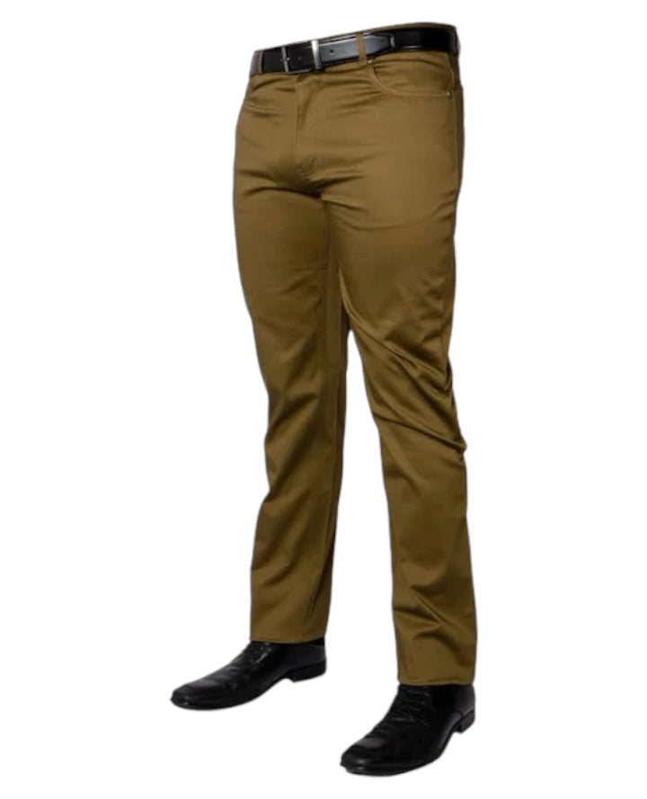 Prestige original olive Jeans for men classic fit stretch material