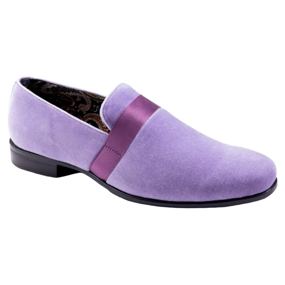 mens purple suede dress shoes Lavender Velvet Men's Shoe Slip-on with a Satin Ribbon Tuxedo Loafers – DESIGN MENSWEAR lightweight tropical dress women summer Meera Turquoise Paisley Midi making them ideal for size:L (12/14)