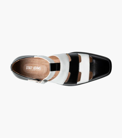 Black and White Men's CALDERON 
Closed Toe City Sandal