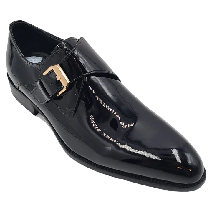 Carrucci Black Patent Leather Men&