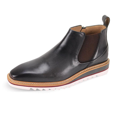 Giovanni Charcoal Men's Slip-on Casual Boot Side Zipper Rubber Sole Style No: ROYCE - DESIGN MENSWEAR