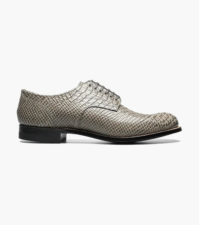 Gray Stacy Adams Madison Anaconda Plain Toe Oxford Men's shoe