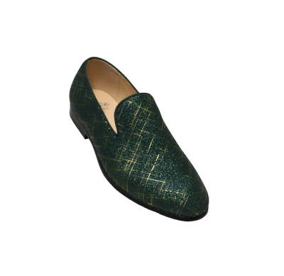 Green Men's Shoes Fashion Design Slip-On Loafer By Royal Shoes