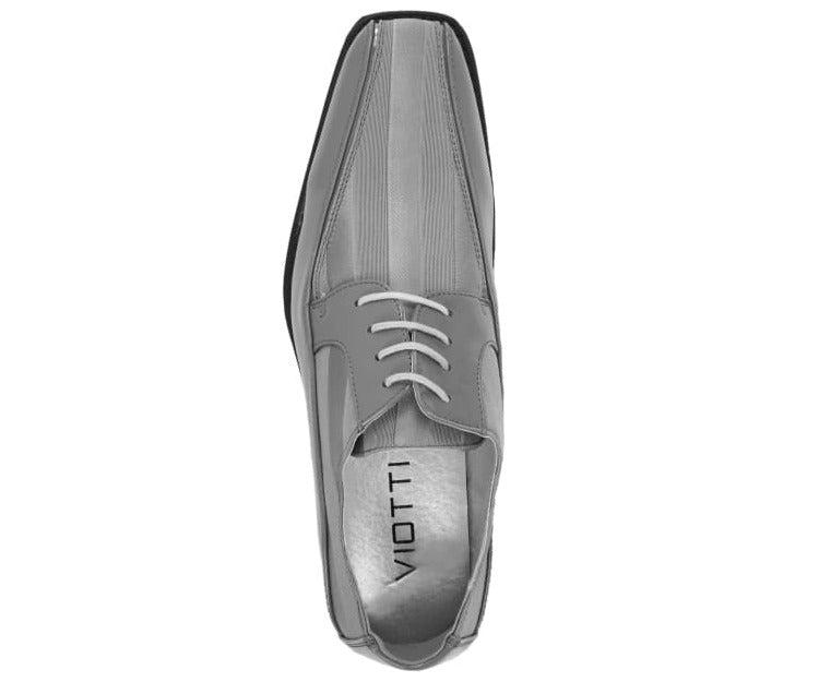 Grey Patent Leather Viotti Men&