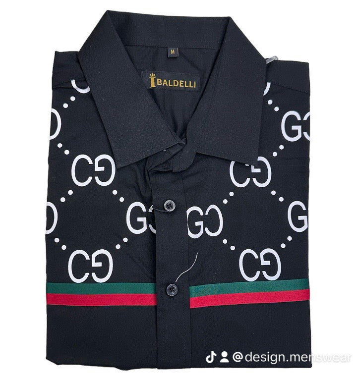 Black CG Print Men&