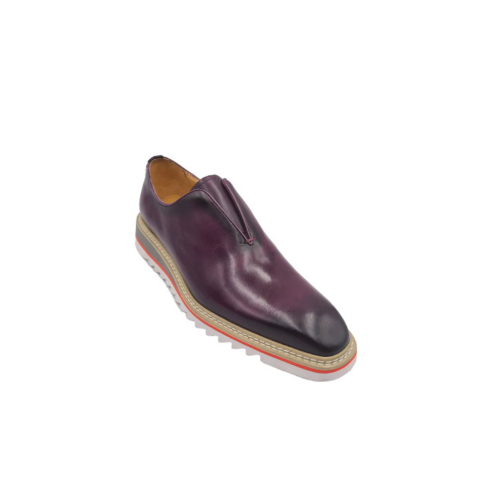 Carrucci Purple Slip-On Men&