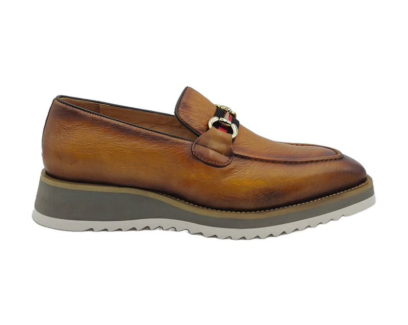 Carrucci cognac loafer men&