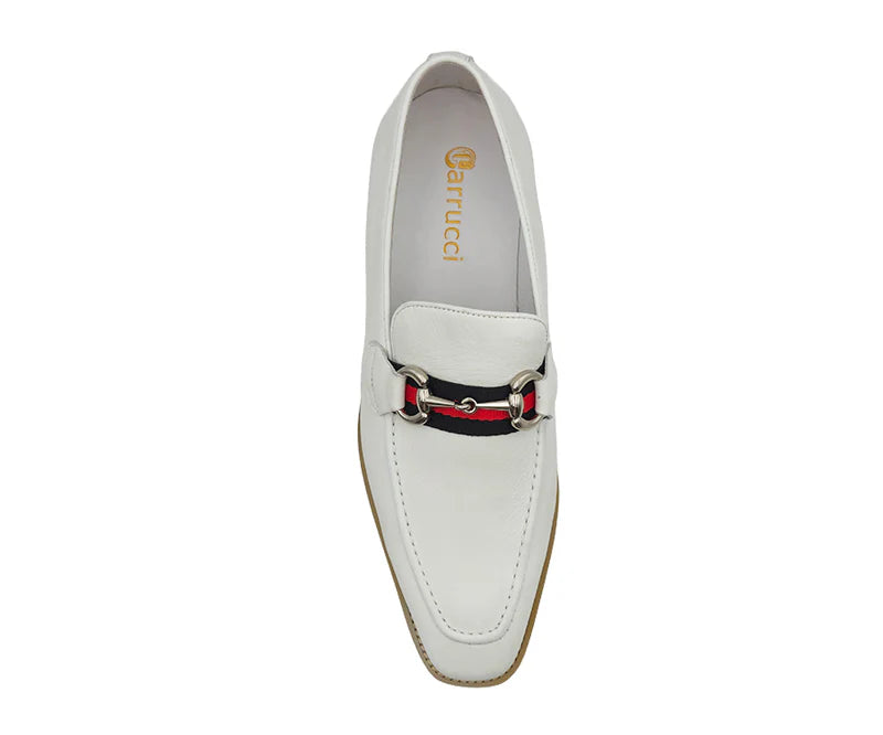 White Carrucci Loafer Leather Men&