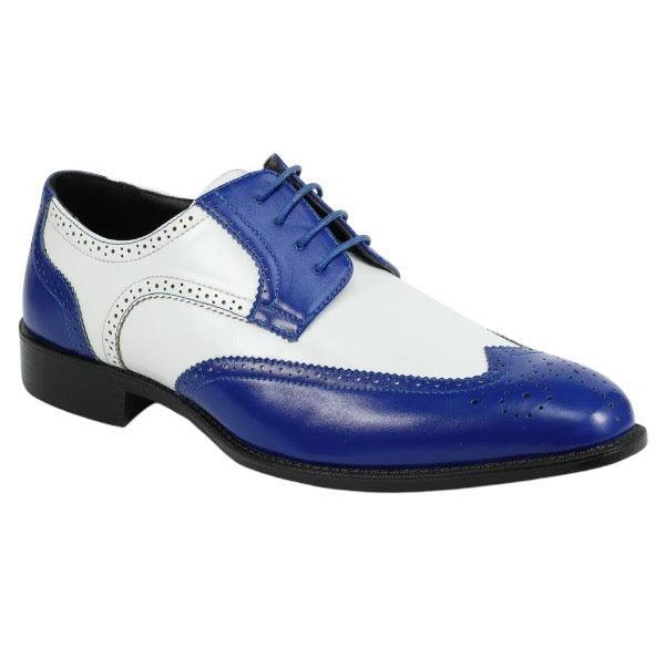 Royal Blue Two-Tone Wingtip Men&