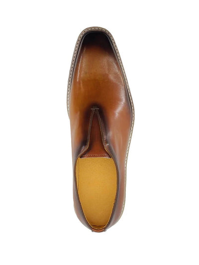 Carrucci Cognac Slip-On Men's Casual Loafer with Contrast Color Style KS550-08