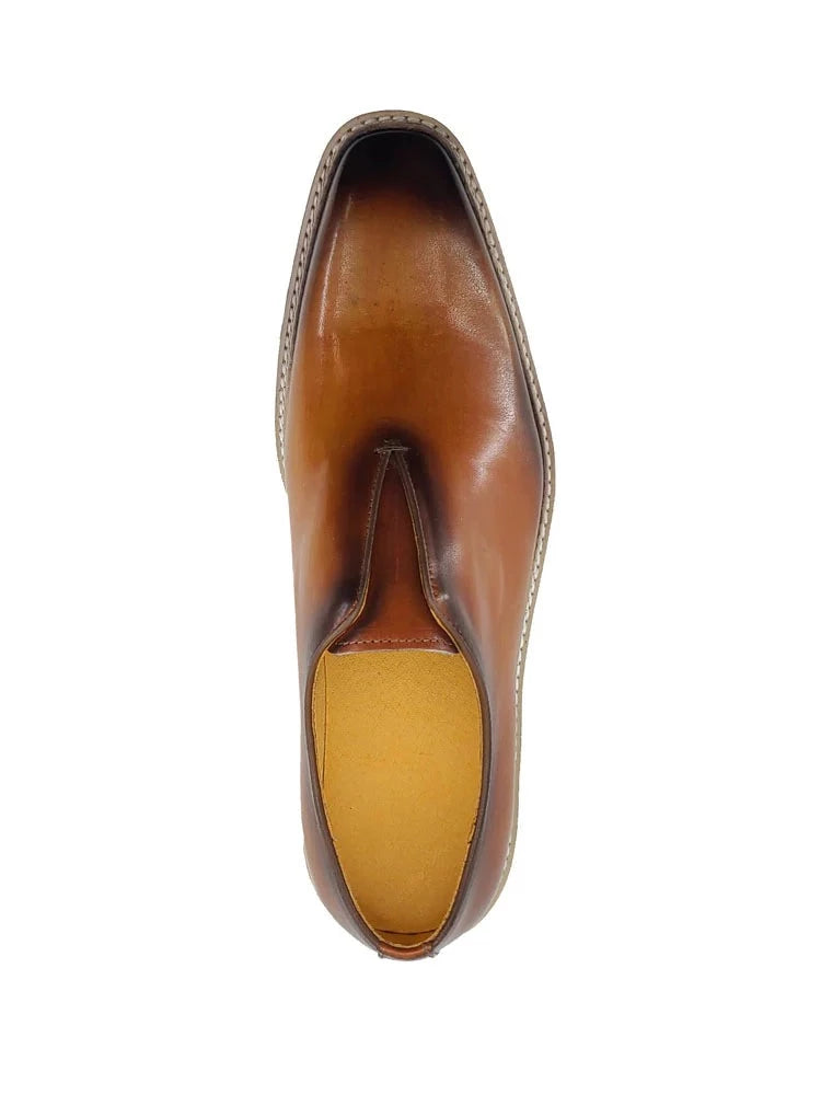 Carrucci Cognac Slip-On Men&