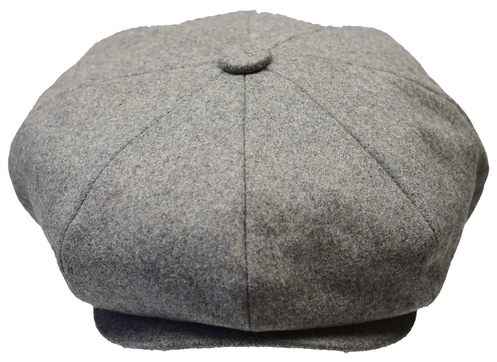 Light Grey Men's Apple Hat wool 8 Panel Casual Hats – DESIGN MENSWEAR