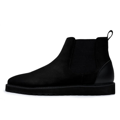 Black Suede Chelsea Boots Casual Fashion Design Sneaker-The Mustella