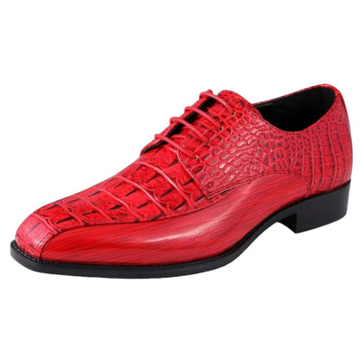 Men's Harvey Red New Style Lace-Up Dress Shoes - DESIGN MENSWEAR