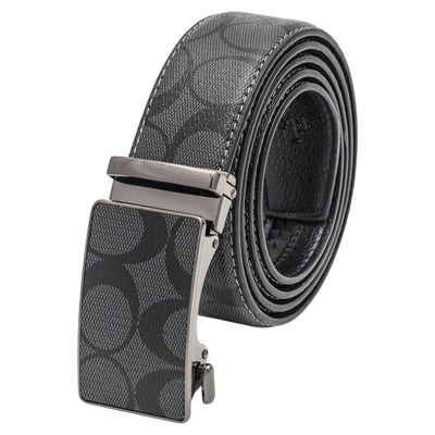 Men's Black Luxury Printed Belt Genuine Leather CHB-186