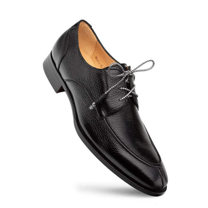 Mezlan Soka Deer Shoes Black Mezlan Soka Calfskin & Deerskin Cap Toe Shoes Black (15089  main image 3