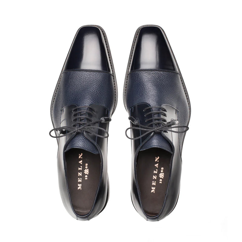 Mezlan Blue Soka Cap-toe Men&