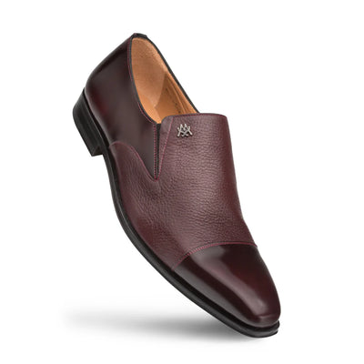 Mezlan Burgundy Men's Slip-On Classic Style Dress Shoes MILANI Style-18984