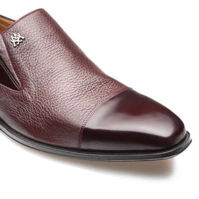 Mezlan Burgundy Men's Slip-On Classic Style Dress Shoes MILANI Style-18984