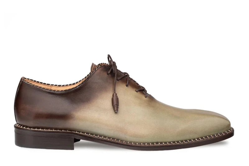 Mezlan Olive-Brown Lace-Up Men&