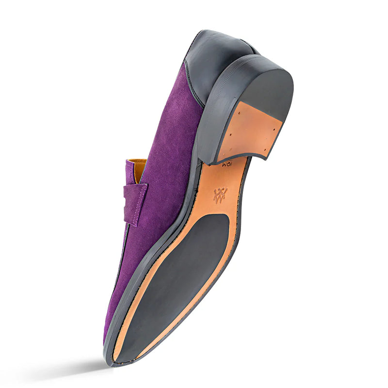 Mezlan Purple Slip-On Men&