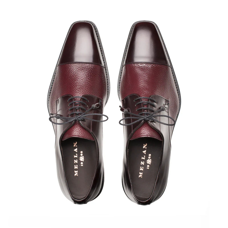 Mezlan Soka Burgandy Cap-toe Men&