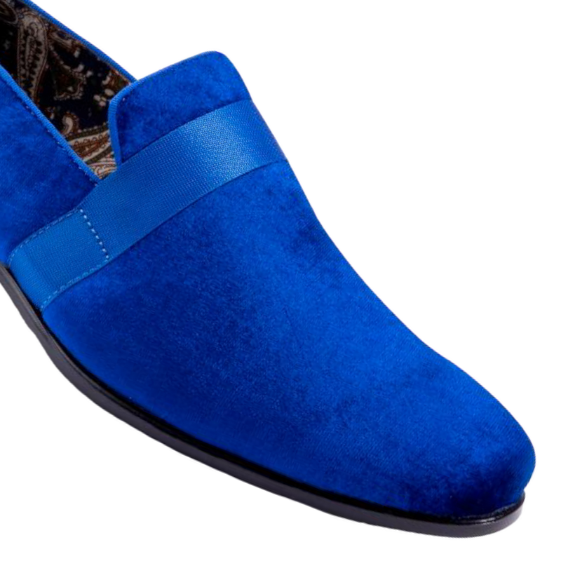 Royal Blue Velvet Men&