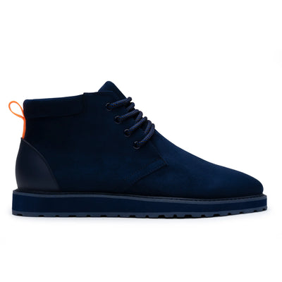 Navy Blue Men's Casual Lace Up Boot Suede TAYNO Style No: The Maple