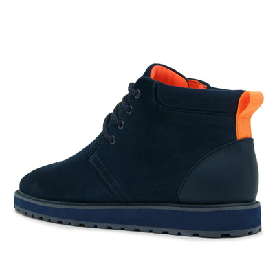 Navy Blue Men's Casual Lace Up Boot Suede TAYNO Style No: The Maple