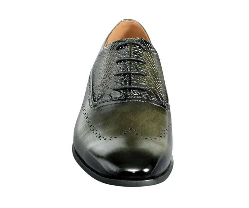 Olive Wingtip Men&