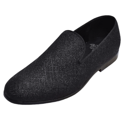 Black Royal Shoes USA Men's Fashion Design Slip-On Loafer Style No : LF8885