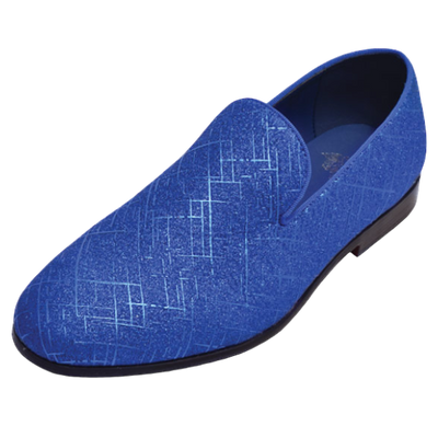 Royal BLue Men's Shoes  Fashion Design Slip-On Loafer Style No : LF8885