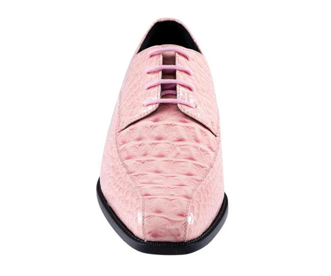 Pink Men s Harvey Lace Up Dress Shoes DESIGN MENSWEAR
