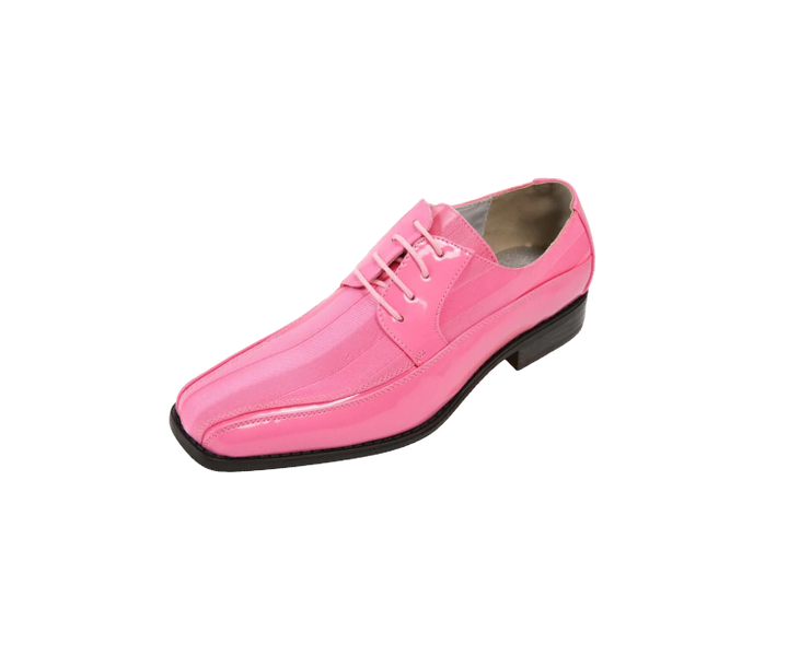 Viotti Men\'s 9.5 Pink Patent Leather Tuxedo Dress Shoe Formal Wear Prom Club Pink Men Shoes | Bold Mens Derby | Just Men main image 3