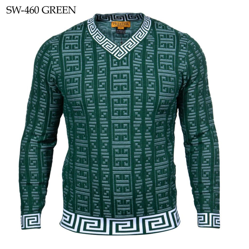 Prestige Green V-Neck Men&