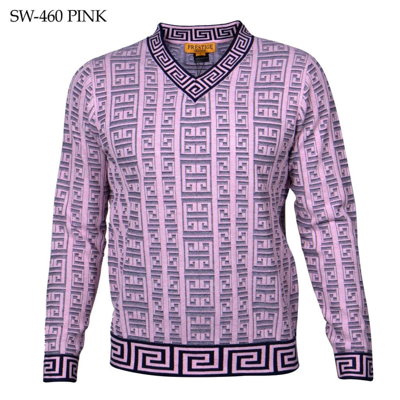 Prestige Pink V-Neck Luxury Men&