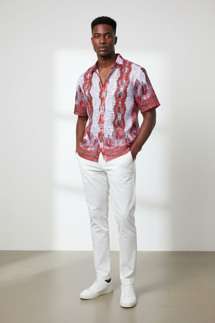red dress up shirt men Van Heusen Classic Fit Solid Dress Shirt, Red